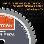 TWIN-TOWN 6-1/2-Inch 48 Teeth Dry Cut Steel and Ferrous Metal Cermet Saw Blade with 5/8-Inch Arbor