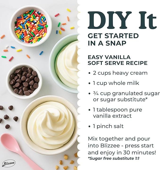 Soft Serve Ice Cream Machine 1.25Qt | No Pre-Freezing Automatic Ice Cream Maker | Built-In Compressor | LED Digital Display | Perfect for Soft Serve, Frozen Yogurt, Dairy Free Options and More