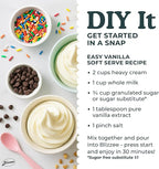 Soft Serve Ice Cream Machine 1.25Qt | No Pre-Freezing Automatic Ice Cream Maker | Built-In Compressor | LED Digital Display | Perfect for Soft Serve, Frozen Yogurt, Dairy Free Options and More