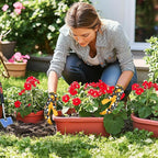 Leather-Gardening-Gloves for Women,Thorn-Proof Work-Gloves for Weeding,Digging,Planting,Pruning Yard garden Gloves