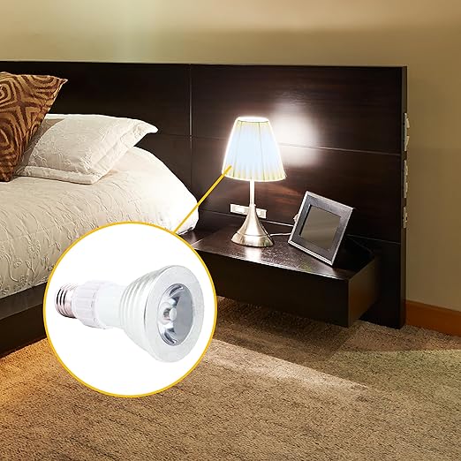 E26 to GU10 Adapter Edison Screw Socket to GU10 Bayonet Base Adapter, Ceramic Socket Converters for LED Bulb, LED Spot Light, 10W - 6 Pack