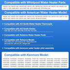 Minivolt Thermopile for Water Heater, Minivolt Thermopile Replacement Part Compatible with Reliance, Whirlpool, AO Smith, Kenmore Water Heater Replace# 100112330 9007876 9007877 300 301 Series