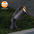 VISTA 4 Pack Cast Aluminum Landscape Spotlights, Low Voltage Landscape Lighting Spot Lights Outdoor with 4.5W MR16 LED Bulb for Yard, Garden, Lawn, Tree