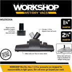 WORKSHOP Wet/Dry Vacs Shop Vacuum Accessories WS25030A Carpet and Hard Floor Nozzle Vac Attachment for Wet Dry Vacuum Cleaners, Fits Most 1-1/4-inch and 2-1/2-inch Extension Wands