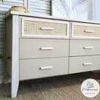 Dixie Belle Paint Company Chalk Finish Furniture Paint - Burlap (8oz) - Matte Cozy Tan Chic Chalk Mineral DIY Furniture Paint