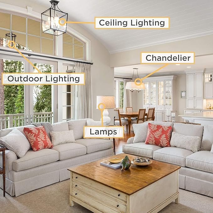 E12 Dimmable LED Bulb 40 watt Candelabra Light Bulbs 3000K Soft White Chandelier Light Bulbs 4W Frosted E12 Vintage LED Filament Vintage Candle Bulb with Decorative, 400lm, 6Pack.