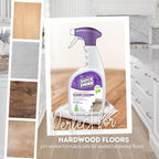 Quick Shine Hardwood Floor Cleaner Daily Care 24oz, 6Pk | Naturally Cleans Dirt & Scuff Marks | Dirt Dissolving, Streak Free, No Rinse & Ready to Use | Spray, Wipe, Done! | Safer Choice Cleaner