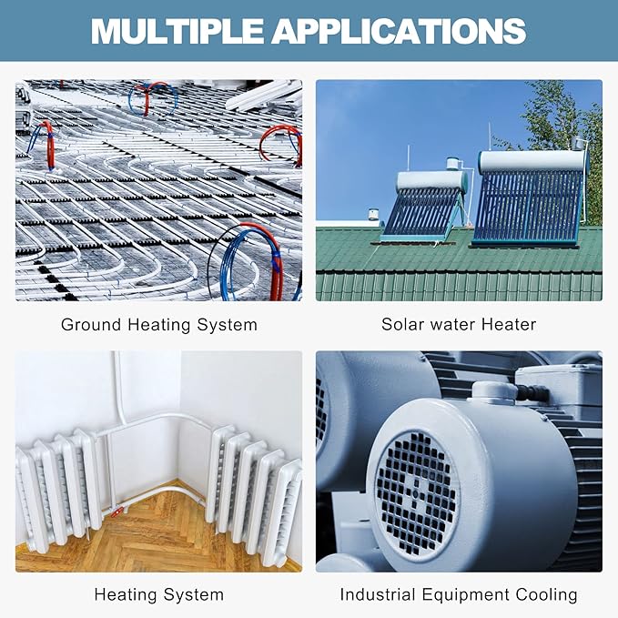 115V Water Recirculating Pump 3/4 Inch Circulating Water Pump for Water Heater System(RS15-6 Blue)