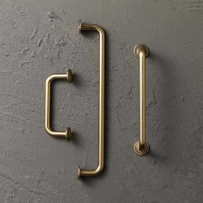 Goo-Ki 6.3"(160mm) c-c Champagne Bronze Cabinet Handle Drawer Pulls Zinc Alloy Kitchen Hardware - 6 Pack Modern Bar Pull Handles for Cupboard Wardrobe,9338UBR-160