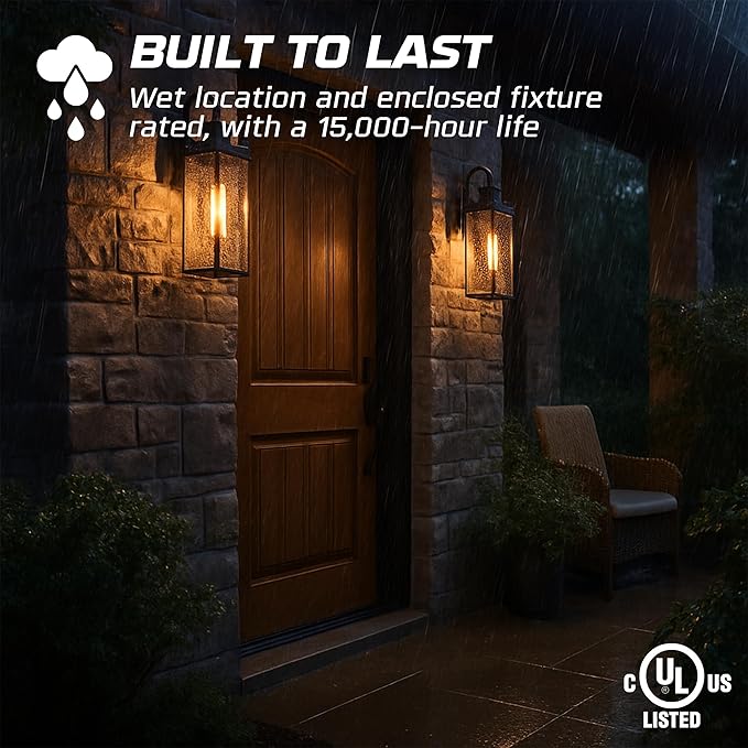 OHLECTRIC T9 LED Tubular Bulbs (1-Pack) 5W (40W Equivalent) 11" Frosted Tubular Bulb 400 Lumens, 3000K Soft White, E26 Medium Base, Dimmable, Wet Rated, Filament Style, Replacement for Bulbrite 776728