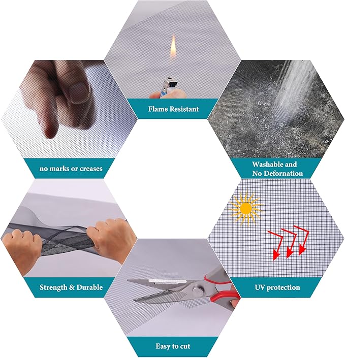 Ultra HD Window Screen – 316 Stainless Steel Durable & High Visibility Screen for Patio, Porch & Pool Areas (30"x25')