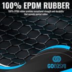 GOEASY0312 Rubber Bungee Cords with Hooks - Heavy Duty Max Stretch 1.8X & Over 180 LBS Load, 100% EPDM Bungee Straps, 10", 15", 21", 31" (10 Pack) for Cargo, Trucks & Outdoor Extreme Weather Use