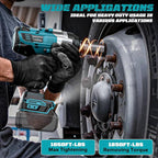 Cordless Impact Wrench 3/4 inch Compatible with Makita 18V Battery, Cerycose1850ft-lbs (2500N.m) Brushless Electric Impact Gun, High Torque Impact Driver, for Heavy-Duty Automotive & Industrial Tasks