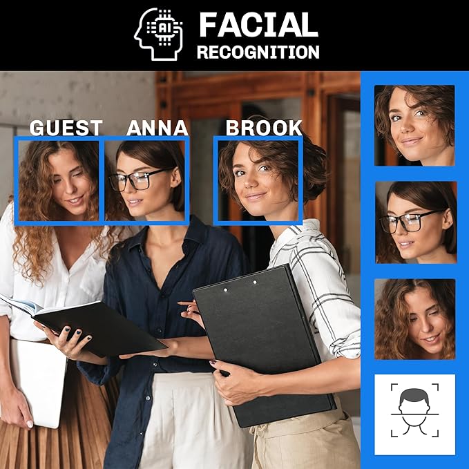 GW Security 32 Channel NVR UltraHD 4K Face Recognition NDAA & TAA Compliant Security Camera System with 32 x 8MP @25FPS Outdoor & Indoor PoE Bullet Cameras, 10 Smart AI Functions