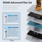 iSpring RO600ORB Tankless Reverse Osmosis System Under Sink, 600 GPD Fast Flow RO System, 2.5:1 Pure to Drain Ratio RO Water Filter System, Oil Rubbed Black Faucet, White