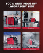 ARCCAPTAIN Upgraded 110V/220V Stick Welder, [Large LED Display] 160A ARC/Lift TIG Welding Machine with Synergic Control, IGBT Inverter Portable MMA Welder Machine with Hot Start/Arc Force