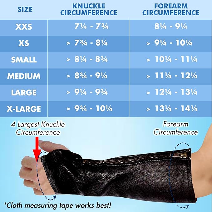 Arm Chaps Leather Protective Sleeves Arm Guard - Prevent Cuts, Scratches & Bruises - Genuine Cowhide - Ideal for Gardening & Construction - Left & Right Form-Fitting. Black (1 Pair/Large).