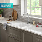 KRAUS Oletto Single Handle Pull Down Kitchen Faucet with QuickDock Top Mount Installation Assembly in Chrome, KPF-2620CH