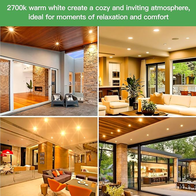 PAR38 Flood Light Bulbs, 80W 120V Halogen Bulb Dimmable, E26 Base PAR38 Bulb 2700K Warm White for Indoor and Outdoor, High Brightness PAR38 Halogen Flood Light - 4PACK