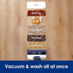 Tineco Floor ONE S5 Smart Cordless Wet Dry Vacuum Cleaner and Mop for Hard Floors, Digital Display, Long Run Time, Great for Sticky Messes and Pet Hair, Space-Saving Design, Blue