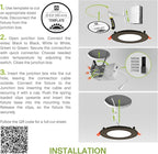 ASD 6 Pack LED Recessed Lighting 6 Inch 12W, 5 CCT 2700K-5000K CRI90+, IC Rated Ultra Thin Dimmable Ceiling Lights with J Box, Canless Wafer Downlight, Round Slim Panel Light, Energy Star ETL, Bronze