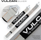VULCAN Ultimate Axle Tie Down Kit - Silver Series Webbing - Includes (2) 22 Inch and (2) 36 Inch Axle Straps, (2) 96 Inch Snap Hook Ratchet Strap, and (2) 112 Inch Loop Tie Down Combinations