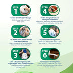 WonderWash Portable Washing Machine for Apartment & Tiny Spaces - Manual Hand Clothes Washer with Retro Design - Clean Laundry Anywhere with Our Countertop, Non-Electric, Small Washer - Pink