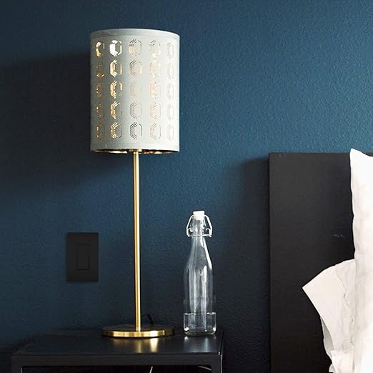 Legrand radiant TM870BKCC10 15 Amp Rocker Wall Switch, Single Pole Decorator Light Switches, Black (1 Count)