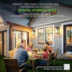 10.6" Motion Sensor Outdoor Wall Sconce Lights 2Pack, Dusk to Dawn Black Exterior Lighting Fixtures with 3 Lighting Modes, Front Porch Lights Outdoor Garage Lighting Fixtures Wall Mount for House