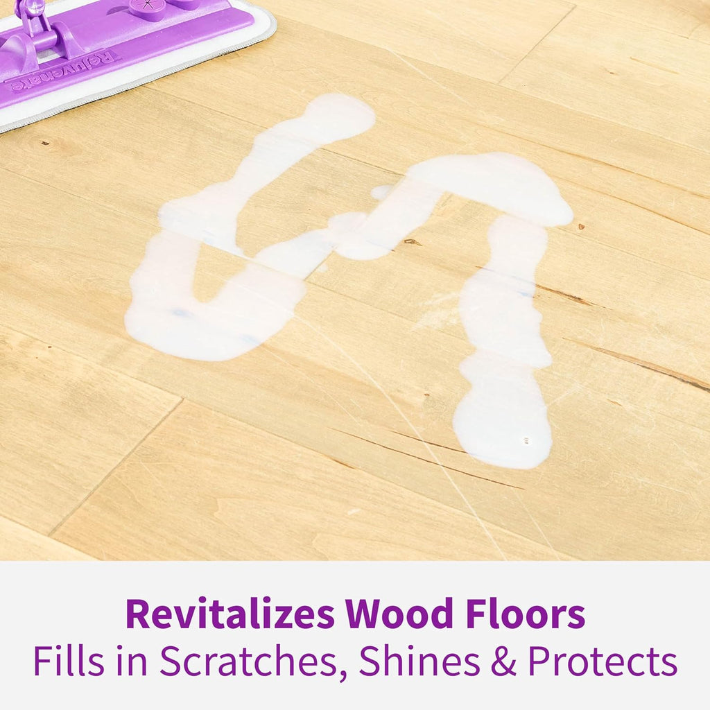 Rejuvenate Professional Wood Floor Restorer and Polish with Durable Finish Non-Toxic Easy Mop On Application High Gloss Finish 32oz