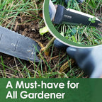 Hori Hori Garden Knife, Garden Tools with Sheath for Weeding,Planting,Digging, 7" Stainless Steel Blade with Cutting Edge, Full-Tang walnut Wood Handle with Hanging Hole