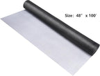 Fiberglass Window Screen Roll 48” x 100’ Easy to Use Black Replacement Window Screens for House Windows or Door