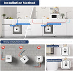 YALICE Electric 2.5 Gallons Tank Water Heater with T&P Relief Valve, Under Sink Instant Hot Water Heaters, 1500W Electric Mini Tank Water Heater Compact Design for RV, Kitchen, Food Truck