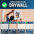 Powerful Magnetic Stud Finder (Upgraded Version) Reinforced with 3 Neodymium Magnets - Durable, No-Battery Stud Detector Tool – Deep Detection of Wood & Metal Studs in Drywall (Not for Plaster Walls)