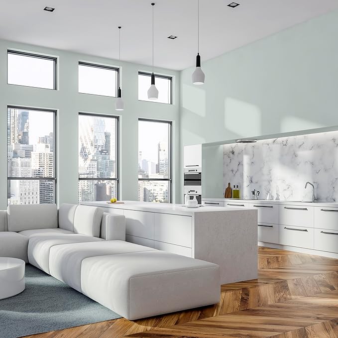 Rust-Oleum Color Spark Interior Paint and Primer in One, Eggshell, Tranquility, 1 Gallon