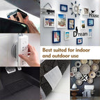 3M Dual Lock SJ3550 1"x 2" 10PCS Black Reclosable Fastener Heavy Duty Interlocking Tape Mushroom Shaped Sticky Hook Lock Mounting Tape for EZ Pass Holder Indoor Outdoor Use