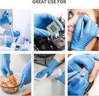 Daddy's Choice Nitrile Gloves 100Pcs 1000 Pcs Disposable Blue, Small/Medium/Large/XLarge, No Latex No Powder