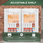 Greenvelly White Metal Storage Cabinet with Wheels and Pegboard, 72" Steel Garage rolling Cabinet with Doors and 4 Shelves, Tall Locking Cabinets Tool Lockable Storage Cabinets for Garage, Home Office