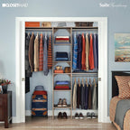 ClosetMaid 1951140 SuiteSymphony 16-Inch Closet Organizer with Shelves, Natural Gray