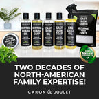CARON & DOUCET – Ultimate Cast Iron Set PLUS: Seasoning Oil, Cleaning Soap & Restoring Scrub | 100% Plant-Based & Best for Cleaning Care, Washing, Restoring & Seasoning Skillets, Pans & Grills!