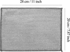 YinQin 28x20 cm Stainless Steel Wire Scrubber Cloth for Pots & Pans Sink Stove Top Dual-Sided Rust-Resistant & Easy Clean Kitchen Cleaning Cloths Non-Scratch Metallic Mesh Dishwashing Cloth Rag, 4 PCS