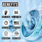 Jetted Tub Cleaner For Bathtub Jets - Whirlpool & Jacuzzi Tubs, Fast Acting, Best Spa Cleaner Chemical For The Jets And The Tubes, Pro Grade Heavy Duty, Made In USA, 16 oz