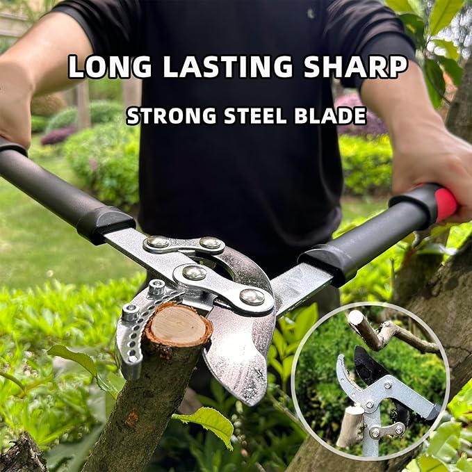 Lopper Heavy Duty Branch Cutter Tree Clippers with Compound Action, Chops Thick Branch Ease, Garden Loppers Pruning, 18 Inch Tree Trimmer with 1.6” Clean Cut Capacity (18 Inch)