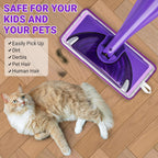 Reusable Mop Pads Compatible with Swiffer WetJet Mop, SealUncle Washable MicrofiberDry Wet Mopping Refill for 10"- 12" Spray Mops,All Purpose Floor Cleaning,6 Pack