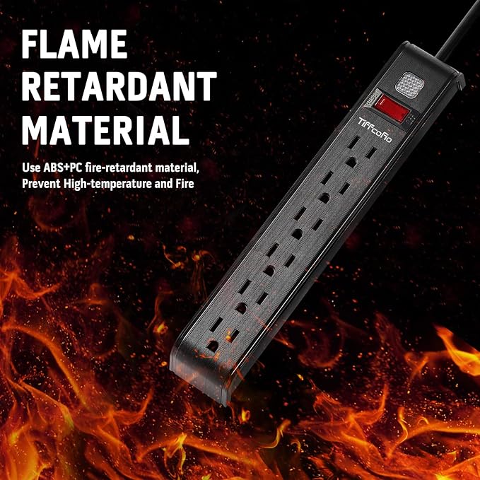 Power Strip, Multi-Outlet Surge Protector (4 FT)