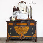 Dixie Belle Paint Company Chalk Finish Furniture Paint - Coffee Bean (8oz) - Matte Espresso Brown Chic Chalk Mineral DIY Furniture Paint