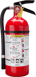 Kidde Pro 210 2A:10-B:C Fire Extinguisher, Rechargeable, Multi-Purpose for Home & Office, 4 lbs., Mounting Bracket Included , Red