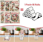 Christmas Swedish Dishcloths for Kitchen, 6 Pack Vintage Farm Animals Reusable Paper Towels Housewarming Gifts for Women, Xmas Absorbent Dish Rags for Home Cleaning