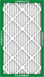 Filterbuy 17x25x1 Air Filter MERV 8 (MPR 700) Dust Defense Replacement (6-Pack), Electrostatic Pleated HVAC AC Furnace Filters, Made in USA (Actual Size: 16.50 x 24.50 x 0.75)