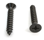 Bolt Dropper #6 x 3/4 Inch Wood Screws, Pack of 100 - Xylan Coated Stainless Steel Flat Head Phillips Black Screws - Corrosion Resistant for Wood, Drywall Applications, and Outdoor Use